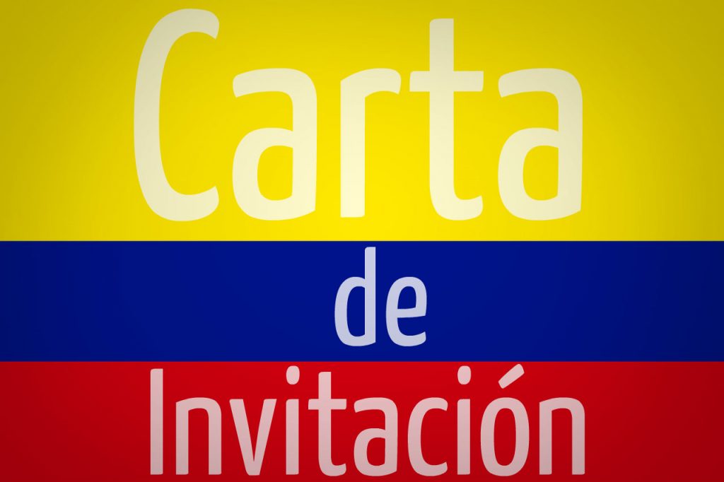 Carta de invitacion a Colombia