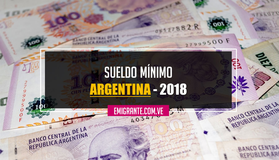 Sueldo mínimo en Argentina 2018