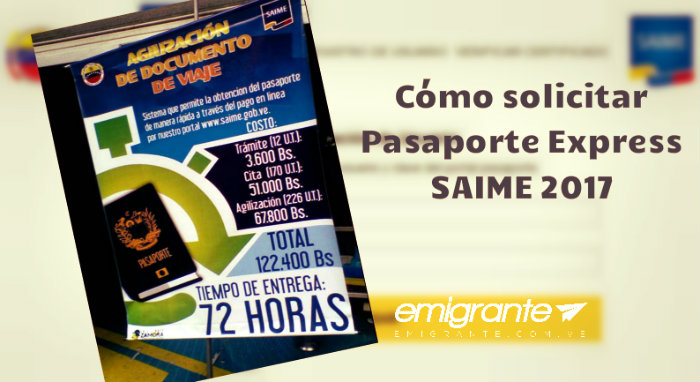 Solicitud de pasaporte express