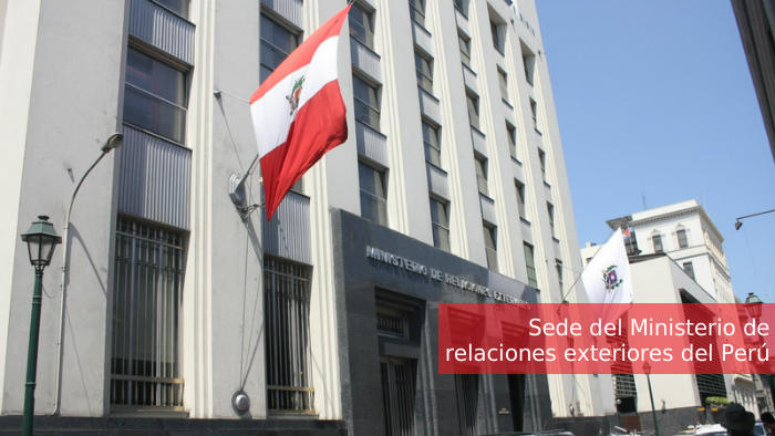 Ministerio de relaciones exteriores de Perú